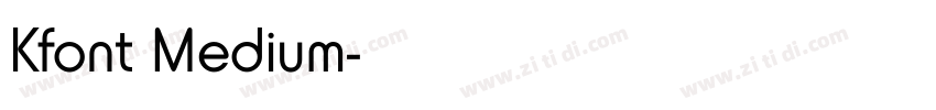 Kfont Medium字体转换